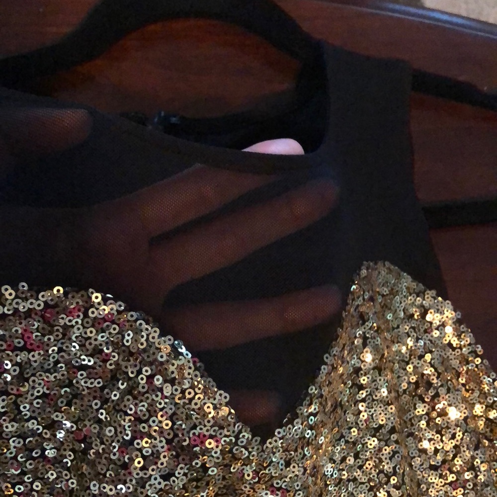 Gold Sequin Top - image 3